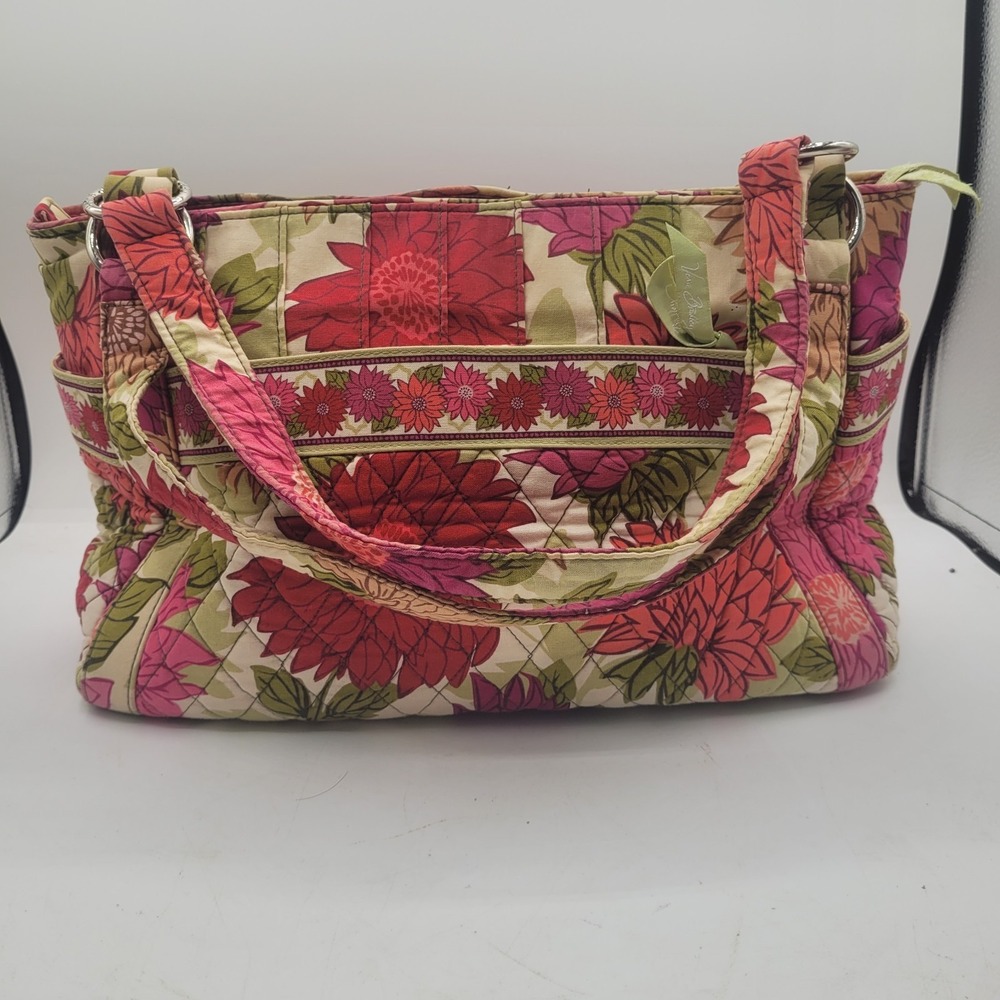 Vera Bradley Shoulder Bag Hello Dahlia Retired Bag Pink Dahlia‎ Floral Print